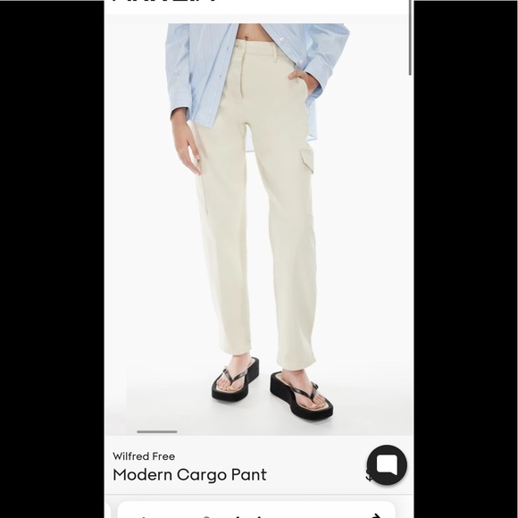 NWT WILFRED MODERN CARGO PANT - Picture 1 of 3